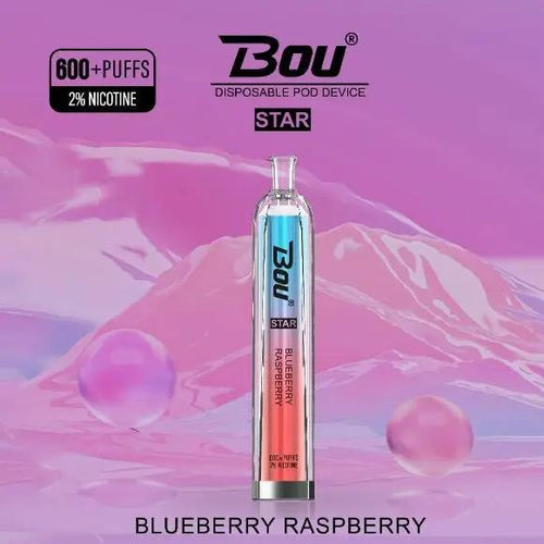  Bou Star 600 | Vapes | Blueberry Raspberry 