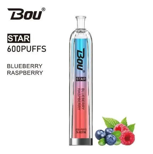  Bou Star 600 | Vapes | Blueberry Raspberry 