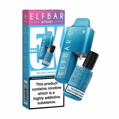 Elf Bar Af5000  | Disposable Vape 5k | Blue Razz Lemonade 