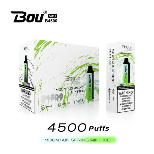 Bou Soft B4500 Vape | Mountain Spring Mint Ice 4500 