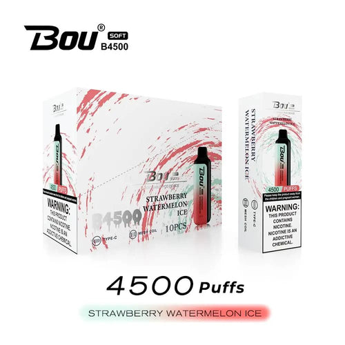 Bou Soft B4500 Vape | Strawberry Watermelon Ice 4500 