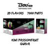 Bou Pro 7000 Disposable Vape | Kiwi Passionfruit Guava