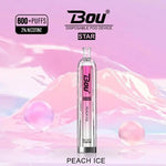 Bou Star 600 | Disposable Vape | Peach Ice