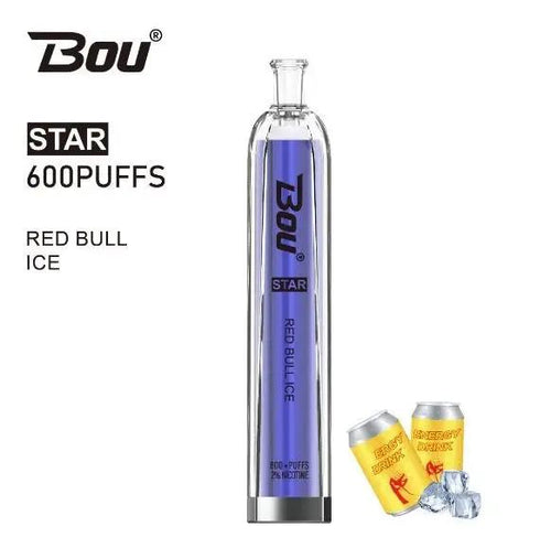 Buy Bou Star 600 | Disposable Vape | Red Bull Ice 