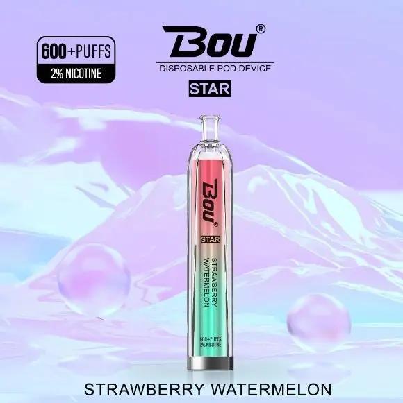 Bou Star 600 | Disposable Vapes | Strawberry Watermelon