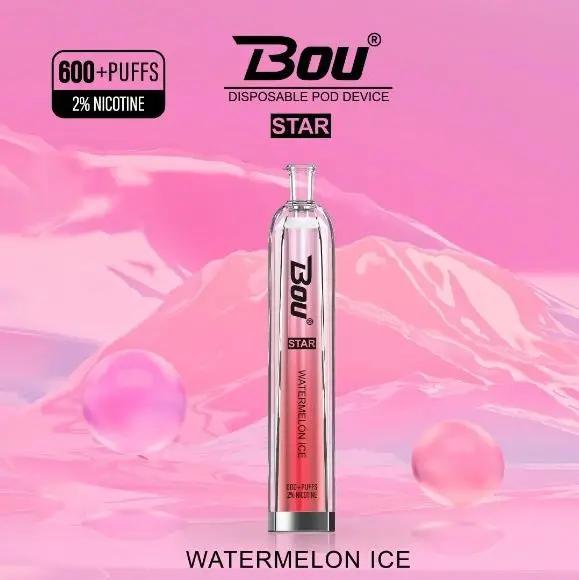 Bou Star 600 | Disposable Vape | Watermelon Ice 