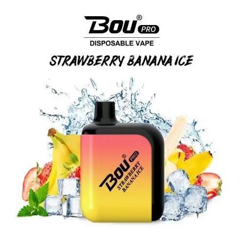 Bou Pro 7000 Vape | Strawberry Banana Ice 7000 Puff 