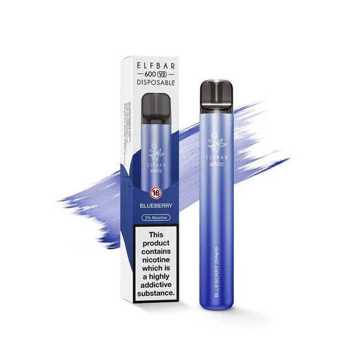 ElfBar 600V2 | Blueberry 600 Disposable Vape 