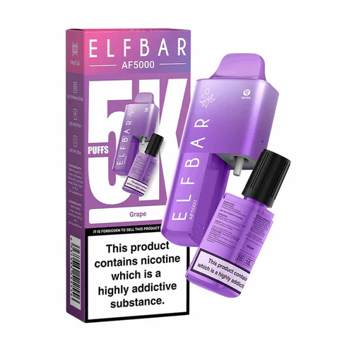 Elf Bar Af5000  | Disposable Vape 5k | Grape 