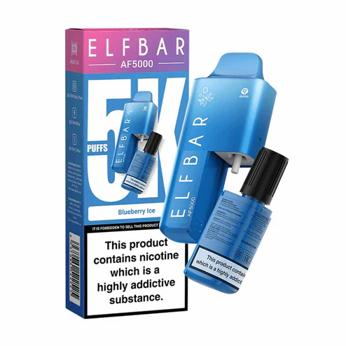 Elf Bar Af5000  | Disposable Vape 5k | Blueberry Ice 