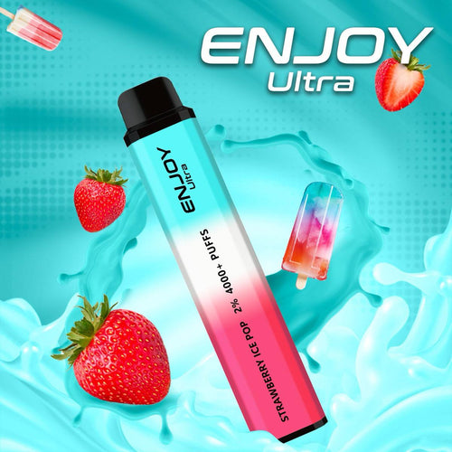 Enjoy Ultra 4000 Puff | Disposable Vape | Strawberry Ice Pop