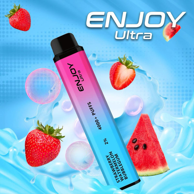 Enjoy Ultra 4000 Puffs | Strawberry Watermelon Bubblegum 