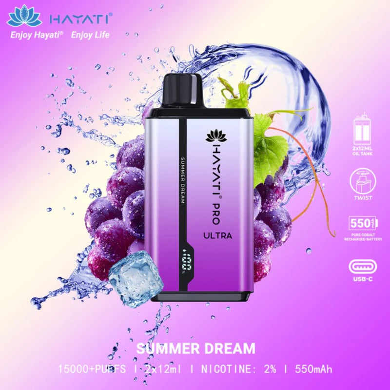 Hayati Pro Ultra 15000 Puffs | Summer Dream