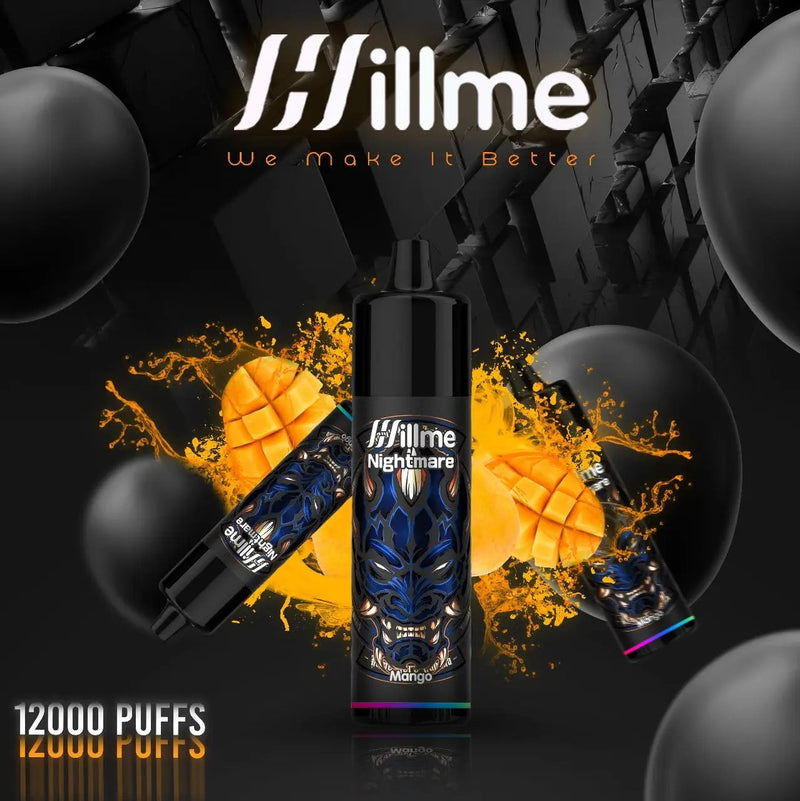 Hillme Nightmare 12000 Puffs | Mango Disposable Vapes