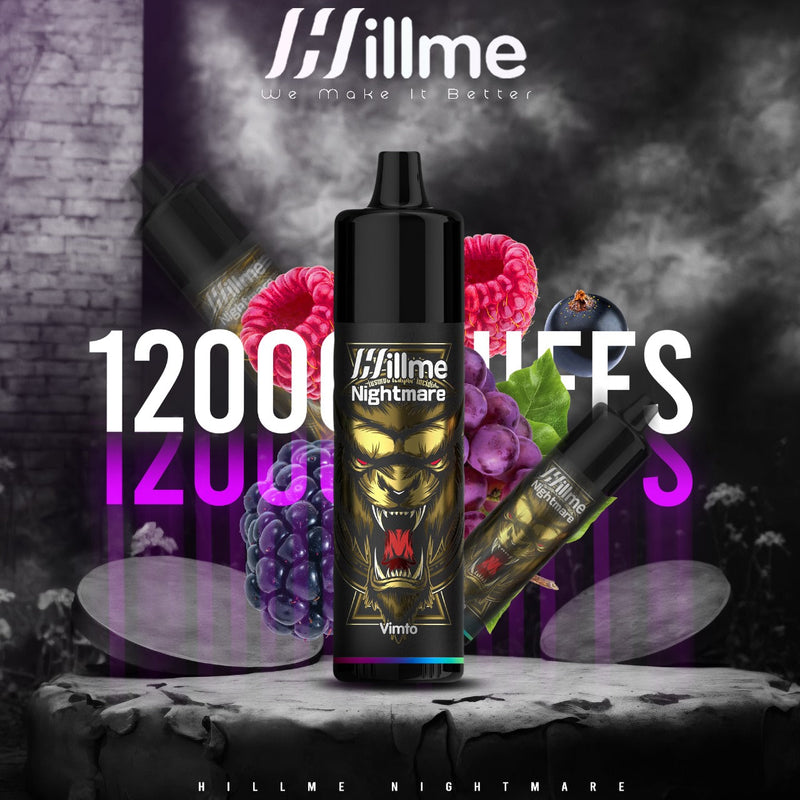 Hillme Nightmare 12000 Puffs | Vimto Disposable Vapes