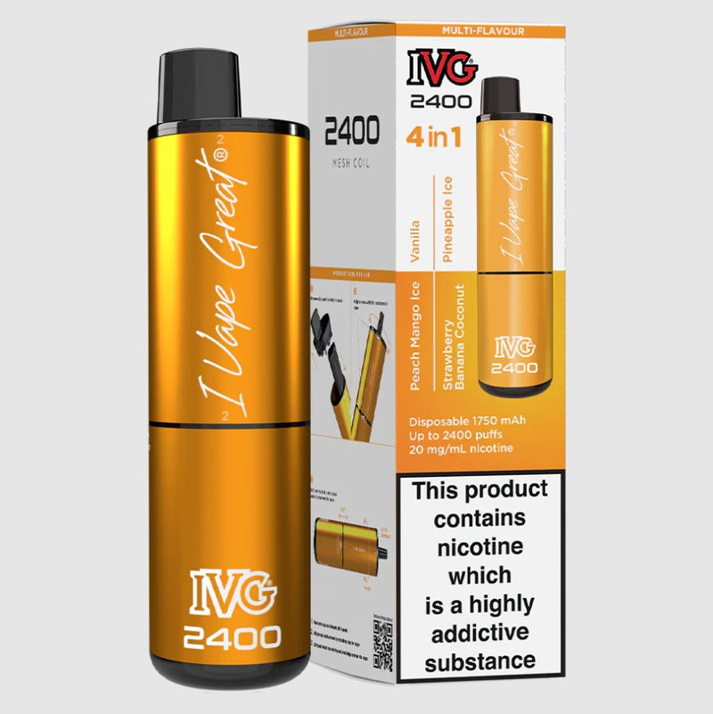 IVG 2400 Disposable Vapes | Exotic Edition | 4 Flavours in 1