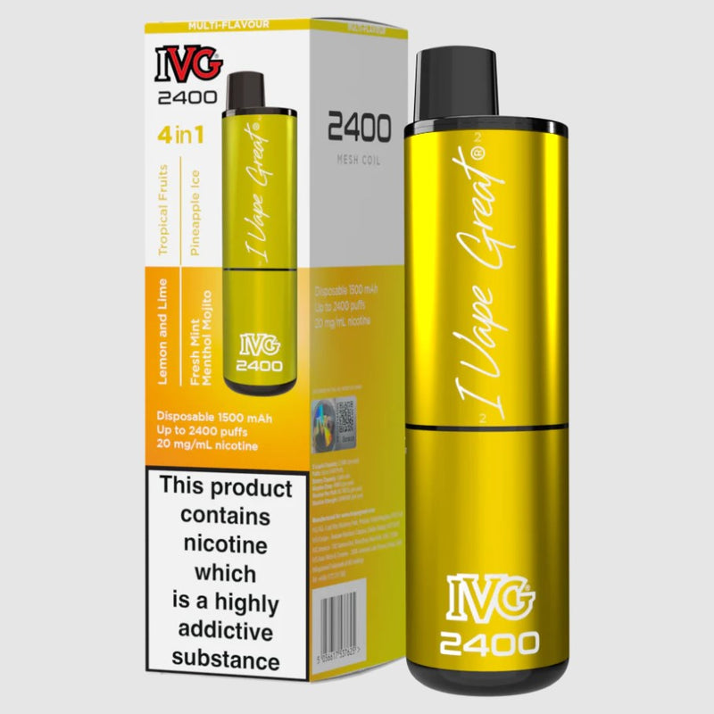 IVG 2400 Disposable Device | Yellow Edition | 4 Flavour in 1