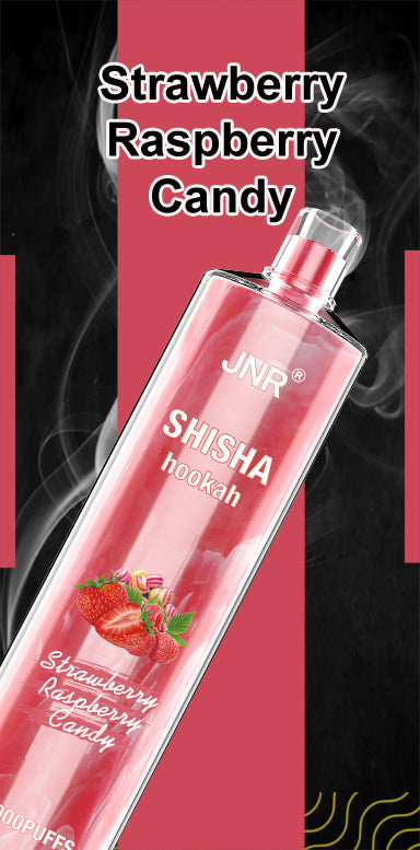 JNR Shisha Hookah 12000 Puffs | Strawberry Raspberry Candy