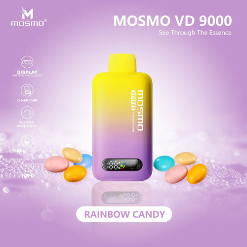 Mosmo VD 9000 | Disposable Vape | Rainbow Candy 