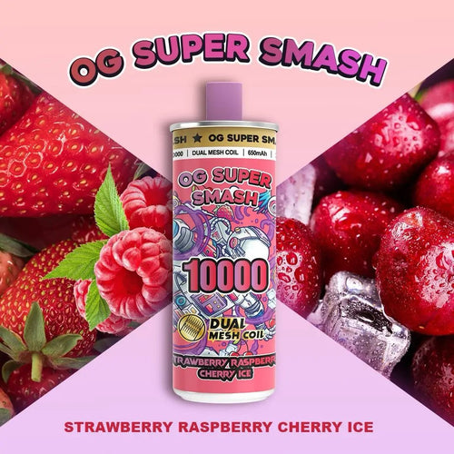 OG Super Smash 10000 Puff | Strawberry Raspberry Cherry Ice 