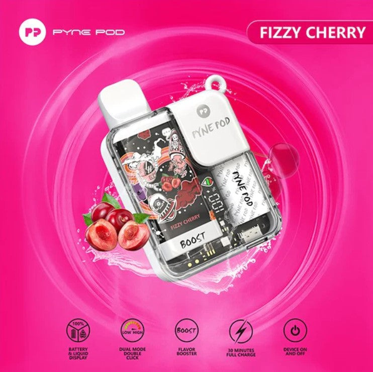 Pyne Pod Boost 8500 Disposable Vape | Fizzy Cherry