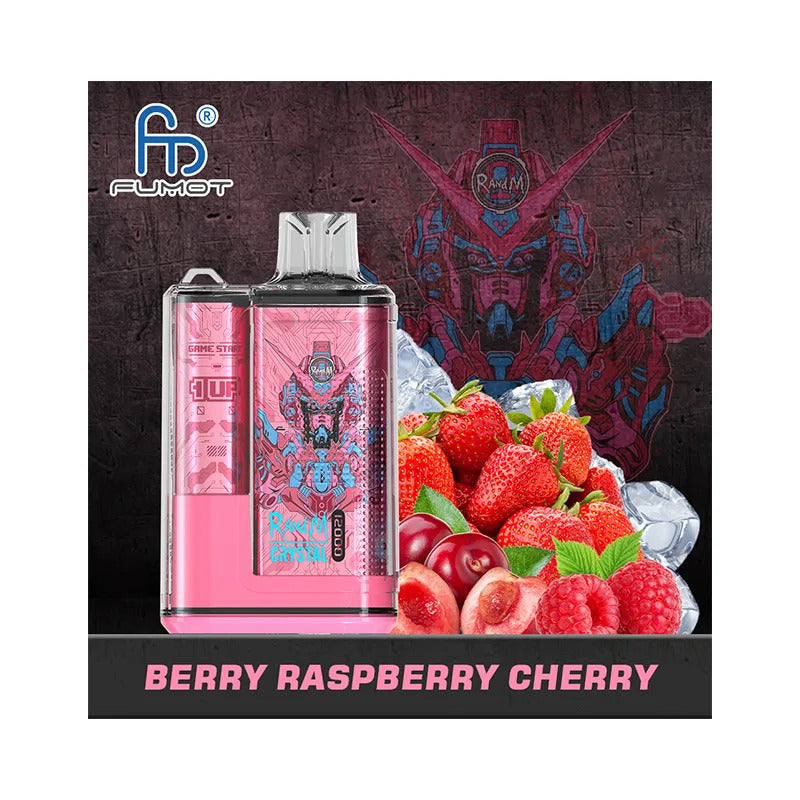 Fumot RandM Crystal 12000 Vape | Berry Raspberry Cherry 
