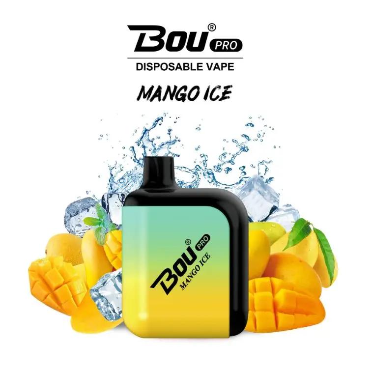 Box Of 10 - Bou Pro 7000 Vape | Mango Ice 7000 Disposable